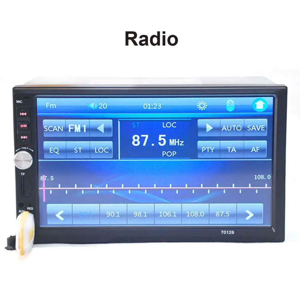 

HD 2Din 7" Touch Screen Car MP3/MP5 Player In-Dash Stereo Radio iPod 7012B Car Player With Aux USB Audio Charager