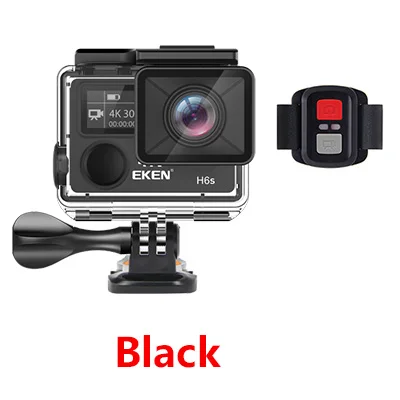 Экшн-камера eken H6S A12 Ultra 4K 30FPS, Wifi, 30 м, водонепроницаемая, 1080 p, go chip, EIS, стабилизация изображения, FHD, 2 K, 14 МП, профессиональная спортивная камера - Цвет: Black NO sd card