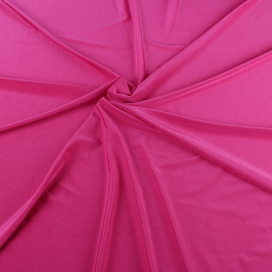 Fuchsia 1 ярд блестящая милликожа 4 способ стрейч лайкра полиэстер спандекс ткань трикотаж для танцовщицы купальники Diy 5" широкий-много цветов - Цвет: Fuchsia