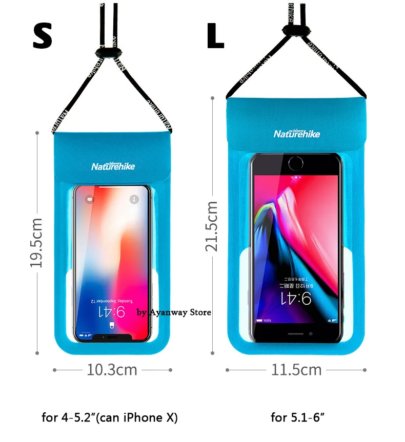 Naturehike новая водонепроницаемая сумка для мобильного телефона iphone 11 7 6 8 x Чехол для плавания речной треккинга водные Чехлы для мобильных телефонов Чехол для дайвинга