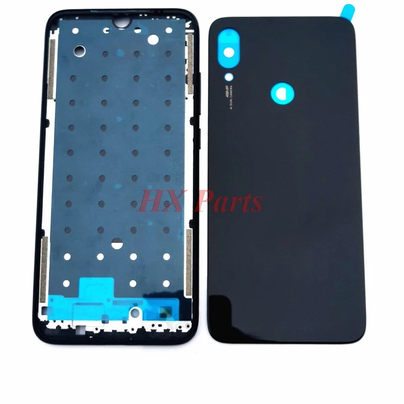 Оригинальный 6 3 ''для Xiaomi Redmi Note 7 Передняя рамка Корпус Безель + стеклянная