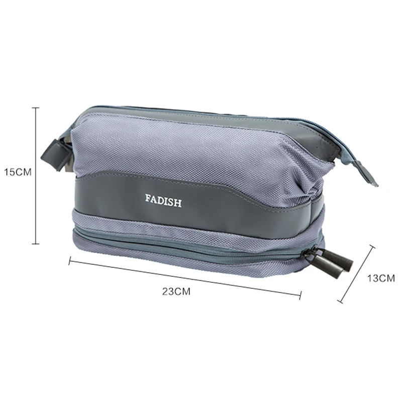 

Waterproof Large Men Toiletry Bag Double Layer Travel Organizer Cosmetic Bag For Women Necessaries Make Up Case Wash Makeup Bag