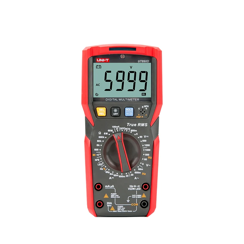 UNI-T UT89X UT89XD True RMS Профессиональный цифровой мультиметр тестер NCV 20A ток AC DC вольтметр измеритель сопротивления емкости