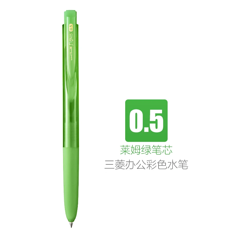 0.5mm LGreen refill 1 шт Uni Signo RT1 UMN-155 гелевая ручка 0,38/0,5 мм 10 K6 версия гелевая ручка для письма цветная ручка для воды студенческие Обучающие канцелярские принадлежности - Цвет: 0.5mm LGreen refill