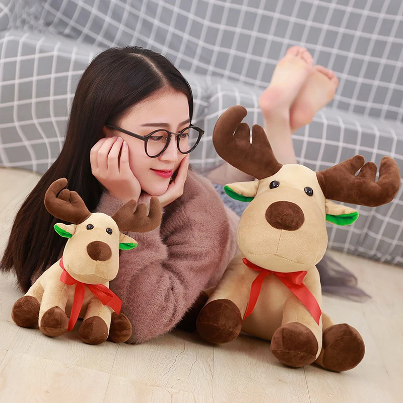 Игрушка лося кукла плюшевая подушка Рождественский подарок для детей