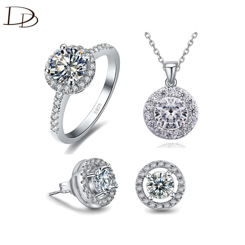 Комплект из колье серёг и кольца серебра 925 пробы|necklace earring ring sets|jewelry setsearrings set |
