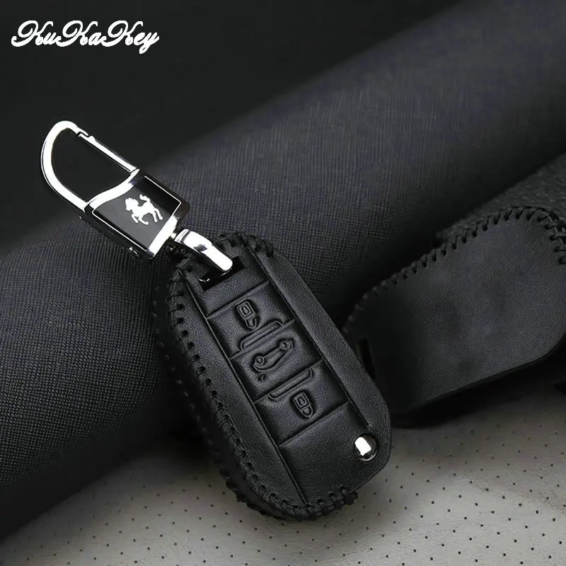 KUKAKEY чехол для ключей из натуральной кожи с дистанционным управлением Citroen C4 CACTUS C5