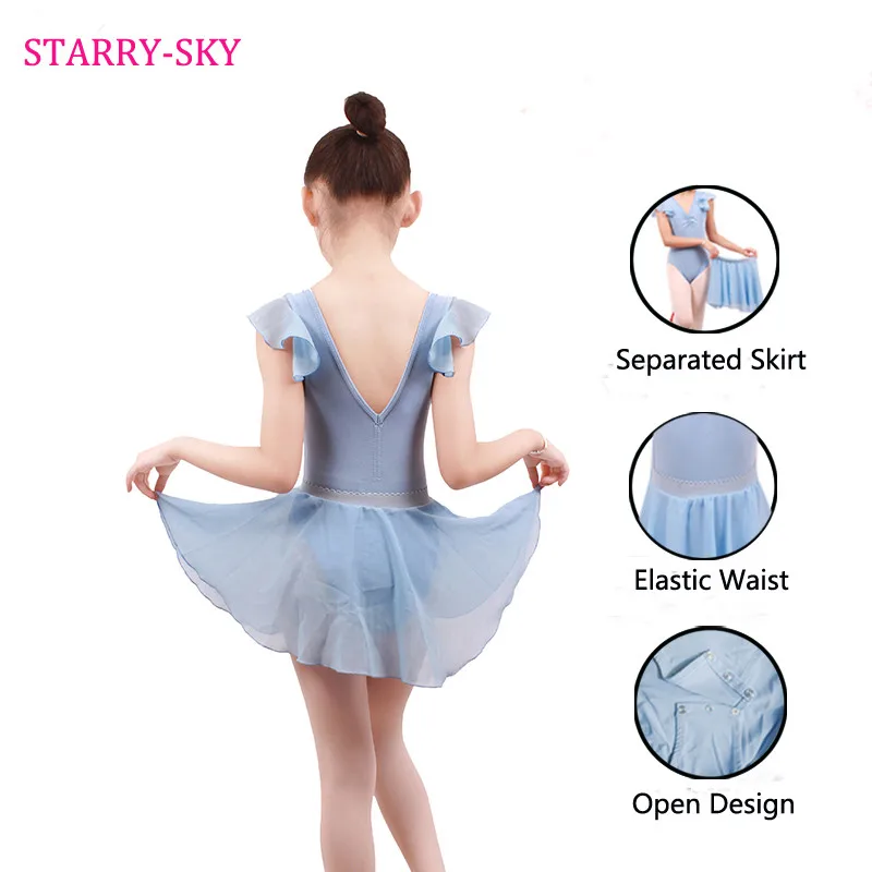 Балетные костюмы для девочек Мягкий купальник Dancesuit балетная пачка детская