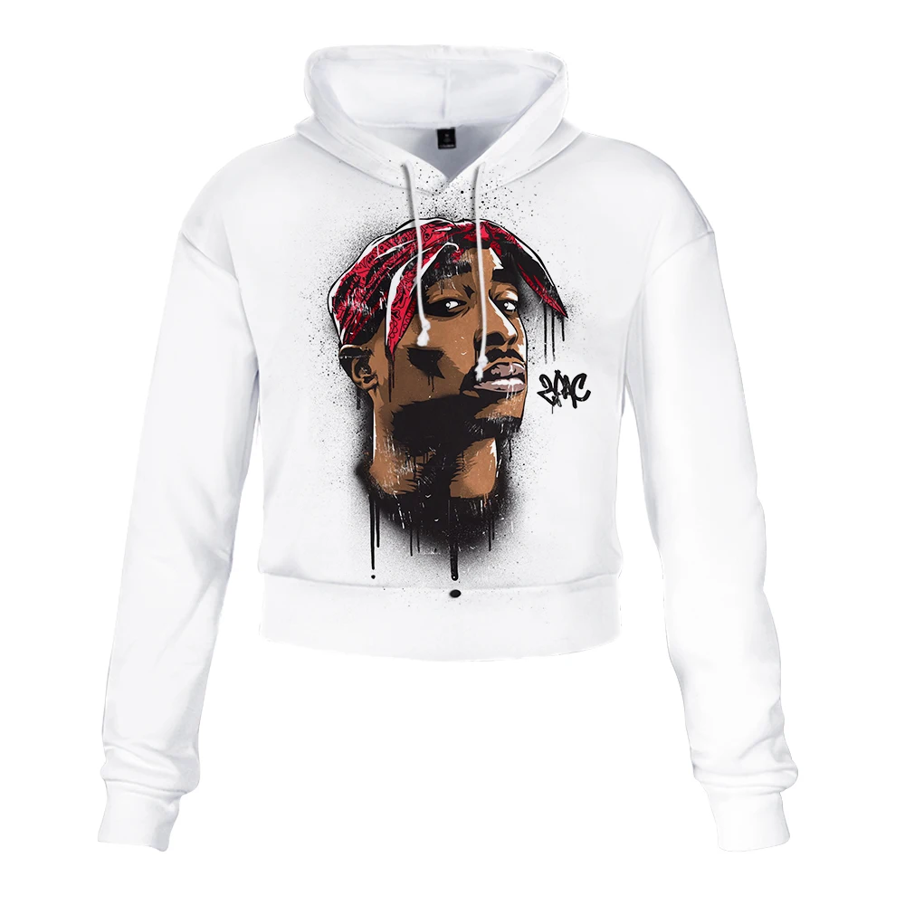 2019 новый дизайн 2PAC 3D принт женские модные милые сексуальные с длинным рукавом