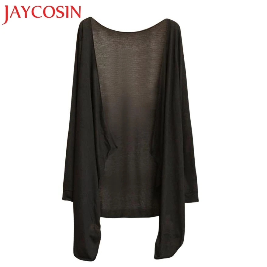 JAYCOSIN 2018 летний женский длинный тонкий кардиган из модала Солнцезащитная одежда
