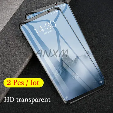 2 шт./лот, закаленное стекло 9H для meizu 16 16, защита экрана, полное покрытие, стекло для meizu 16X16 th plus, защитная пленка - Цвет: 2Pcs HD transparent
