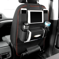 pu car seat back storage bag ipad tablet pc holder tissue box holder car rear seat phone holder drink holder