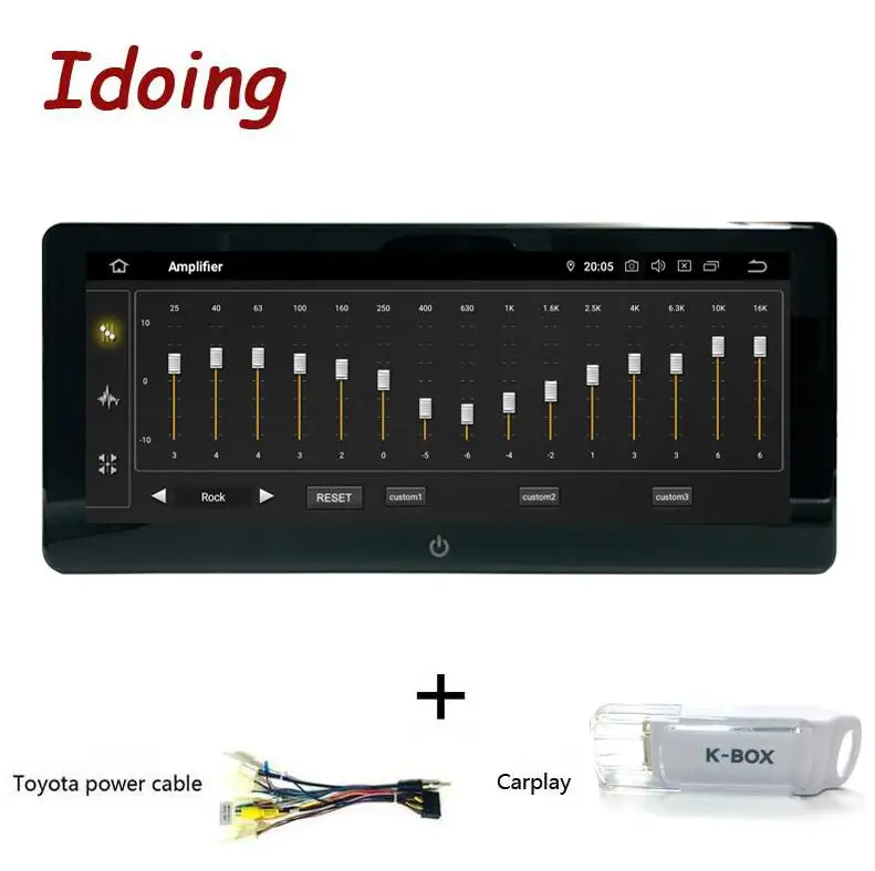 toyota and carplay Idoing 2Din 10,2" PX5 4G+ 64G Android 9,0 8 ядерный для универсального автомобиля gps DSP радио плеер 2.5D ips навигация Мультимедиа Bluetooth - Цвет: toyota and carplay