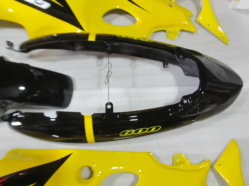 ABS обтекатель комплект для Kantana GSX600 750F 95 96 05 06 GSXF600 GSX750F 1996 2006 желто-черные