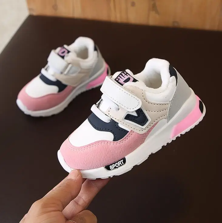 Children Sport Fleece Shoes Autumn Winter Fashion Breathable Kids Boys Girls Anti-Slippery Sneakers Baby Toddler | Детская одежда и