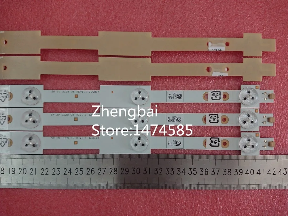 100 шт. 39 &quotновая светодиодная подсветка SW 3228 05 REV1.1 120814 5 светодиодов * 3 в 420 мм |