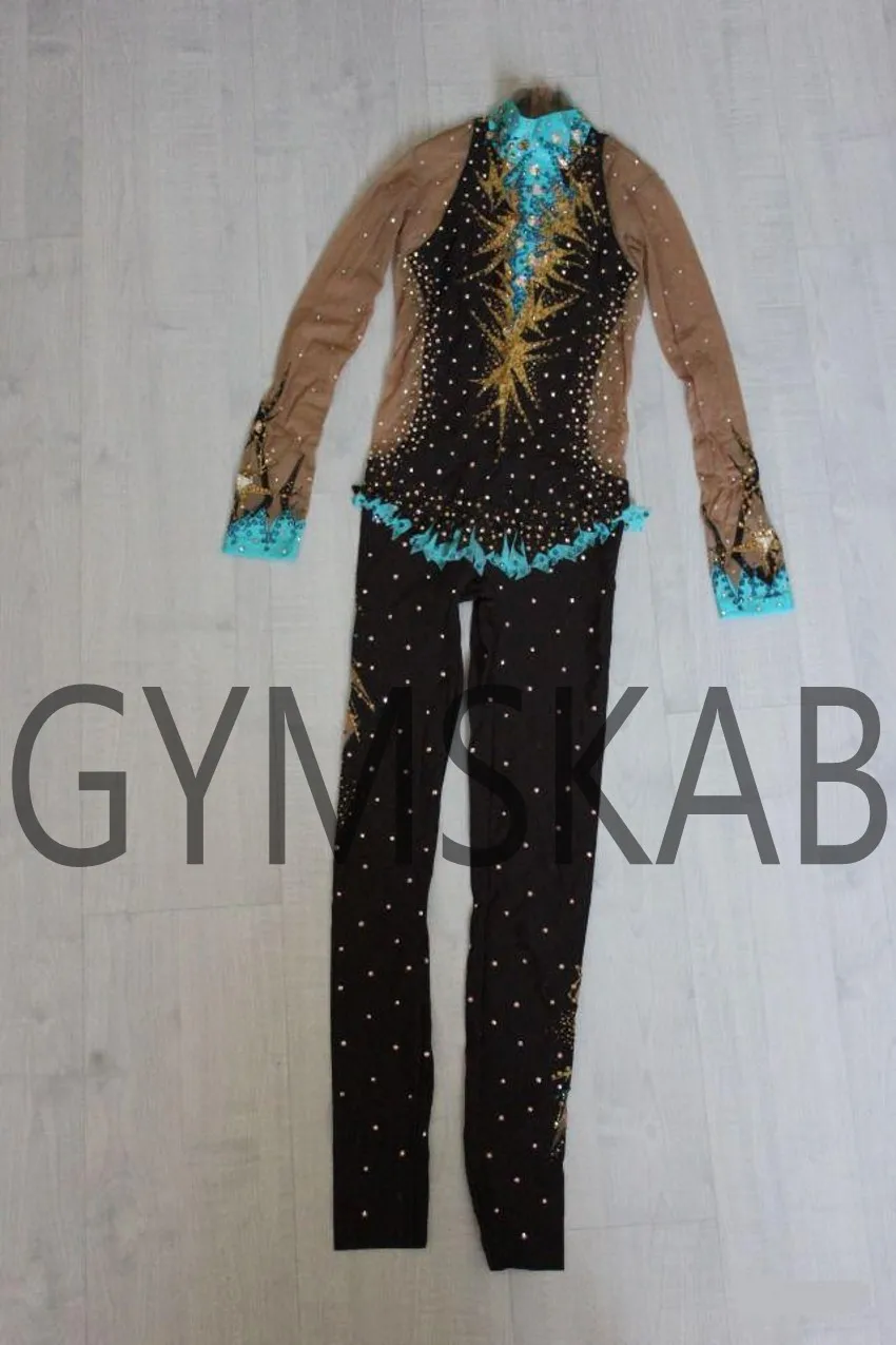 2018 New Style Gymnastics Rhythmic Dress Women's Girl's Customized Costume 91007 | Тематическая одежда и униформа