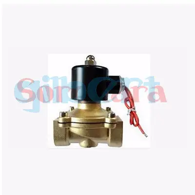 2W-250-25 " BSP N/C 12VDC 24VDC 36VAC 110VAC 220VAC 380VAC латунный водяной воздушный масляный электромагнитный клапан Электромагнитные клапаны