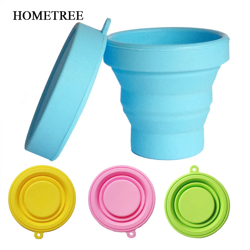 

HOMETREE 1 Pcs New Creative Fold Cup Portable Travel Silicone Retractable Folding Cup Outdoor Collapsible Toothbrush Cups H632