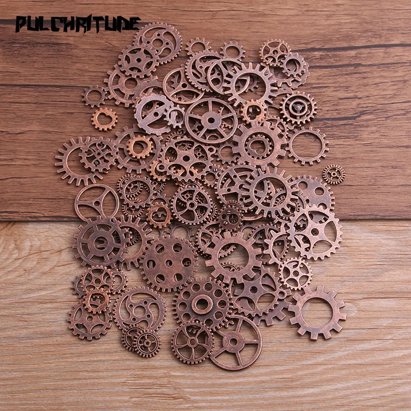 Pulchrode 20 шт 10 видов цветов Размер 10-25 мм микс сплав механические стимпанк Cogs& Gears Diy Аксессуары Oct Прямая поставка P6659