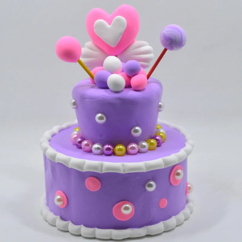 

DIY Cake Colorful Air Dry Light Clay with 3 Tool Educational Toy Girls Gift Plasticine Polymer Creative Clay Toy Kid Birthday