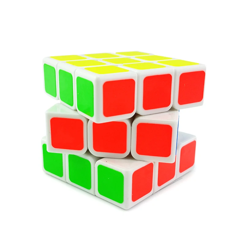 3x3x3 волшебный куб головоломка на скорость игрушки для детей Красочные белые наклейки обучающая