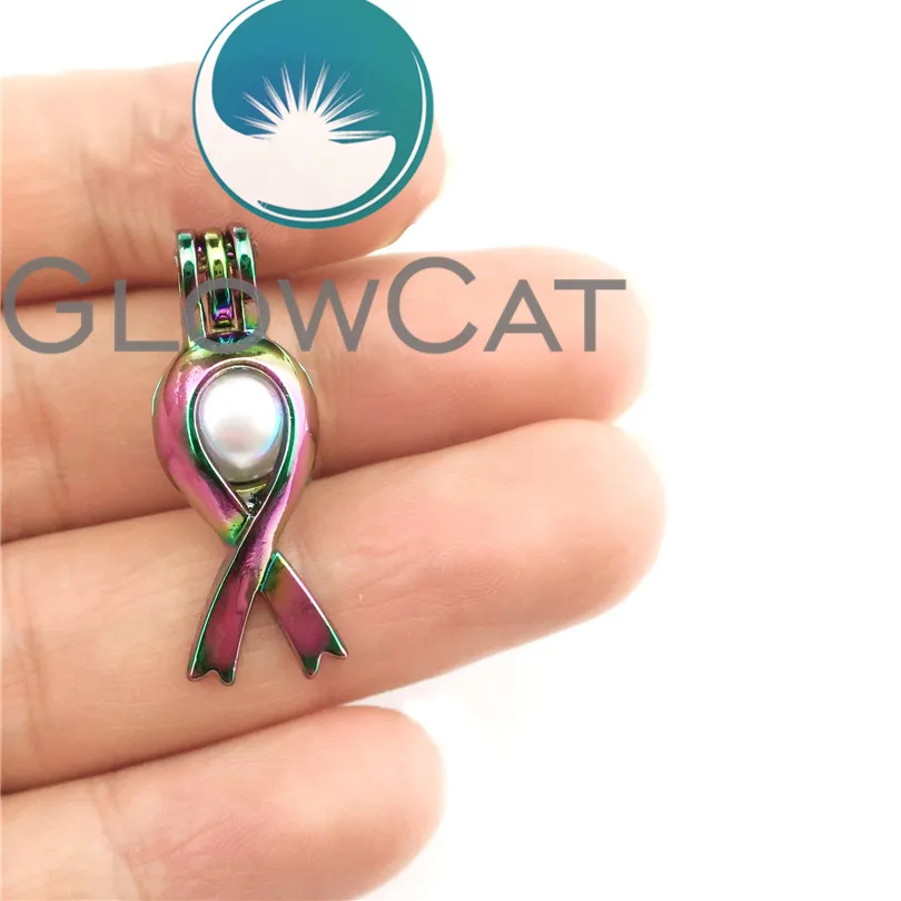 GLOWCAT 20x CC285 радужные цвета Рак лента для груди бусины клетка изготовления