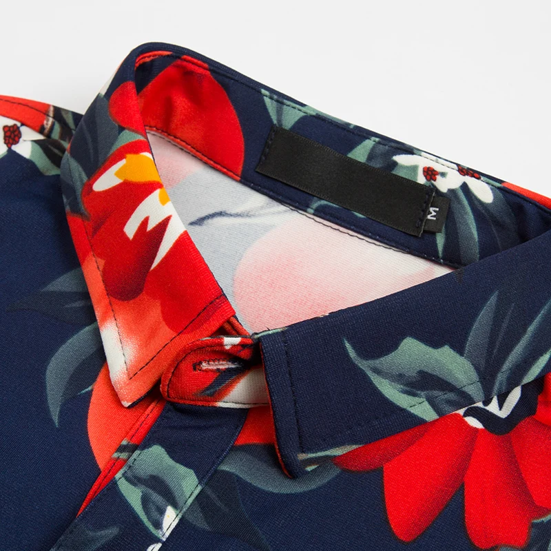 

Men Shirt Full Sleeve Fashion Floral Printing long-sleeve Male Shirts Brand Clothing Casual shirt Man camisa masculina Autumn