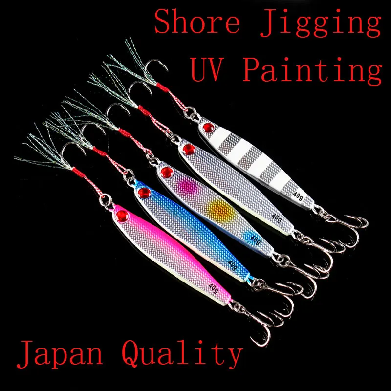 Японское качество Lurekiller Shore Jigging приманка с крючками свинцовые рыбы