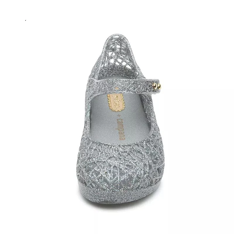 Оригинальная обувь с кристаллами Melissa Campana новая детская отверстиями из