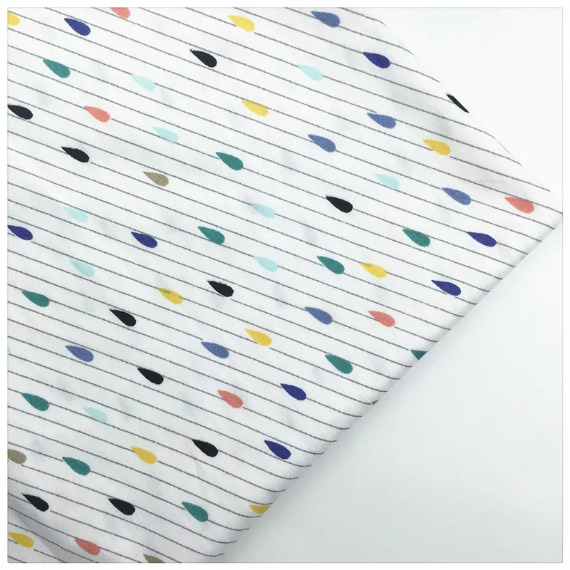 Syunss 100% хлопчатобумажная саржевая ткань с принтом в виде капли дождя лоскутное