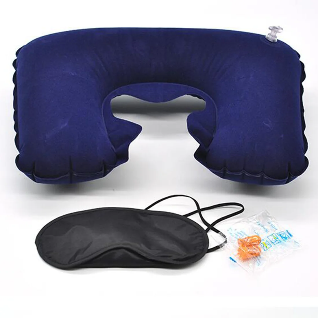 Портативная U образная подушка для шеи дорожная надувная Автомобильная маска