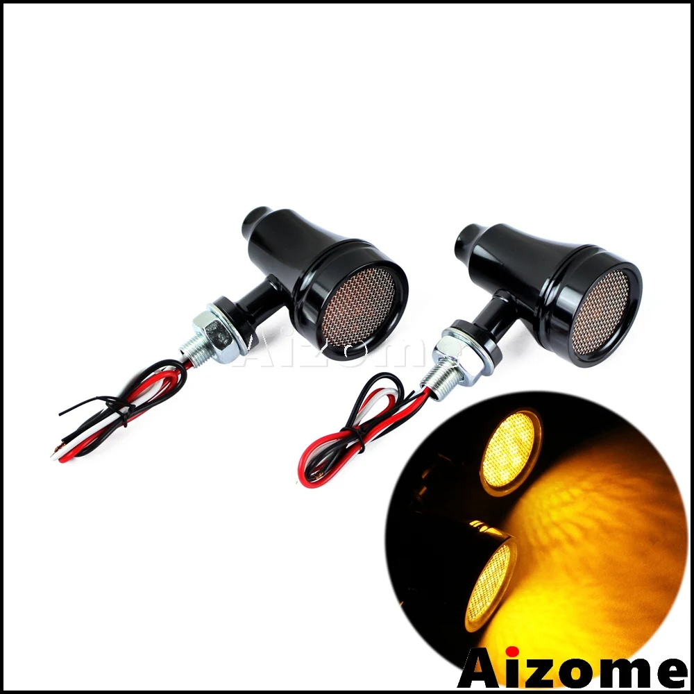 Сигналы поворота для мотоцикла светодиодные лампы янтарного цвета Harley Honda Yamaha