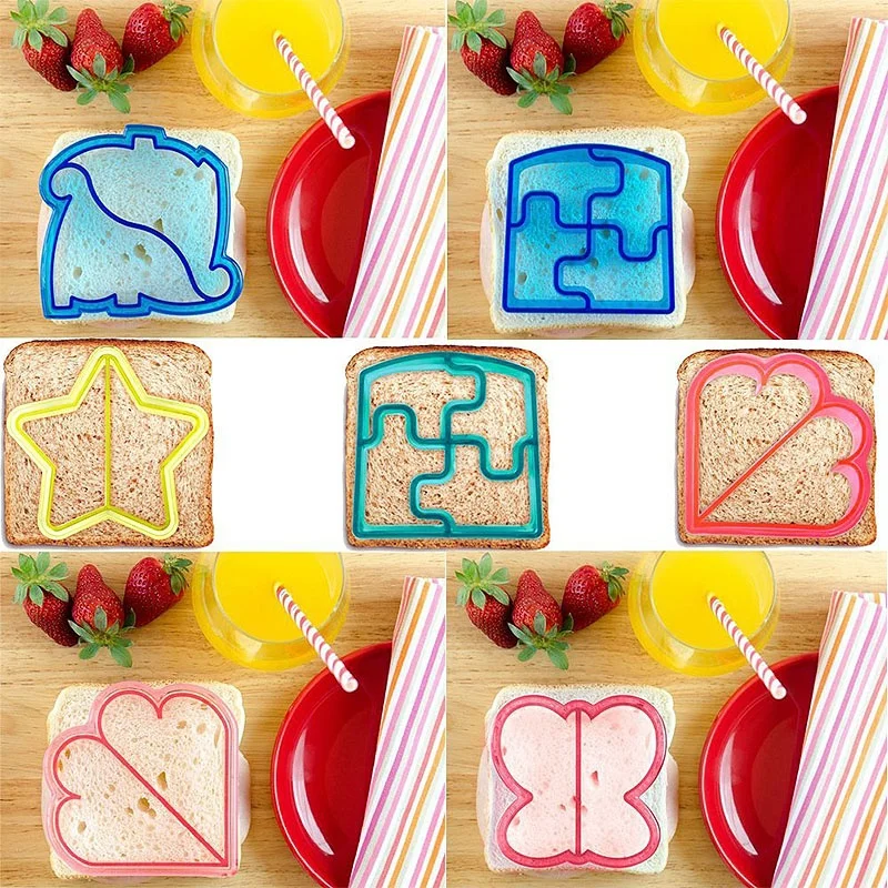 13 шт Дети DIY Ланч Сэндвич Тост Печенье плесень животное слон собака сердце Форма