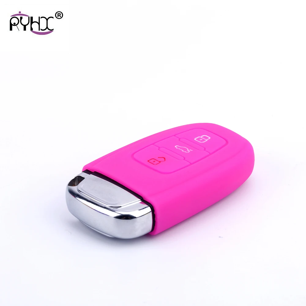 2019 New Car Key Cover Silicone Flip Smart Remote Holder Case Fob for AUDI A2 A3 A4 A6 Q7 R8 88 XR657 Accessories | Автомобили и