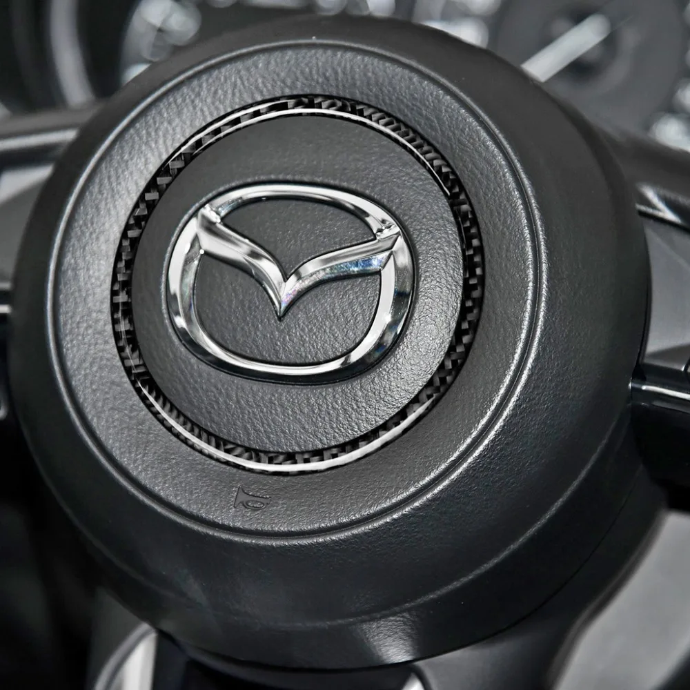 Для Mazda3 Axela/ATENZA/CX-4/CX-5 2017-2018 1 шт. натуральное углеродное волокно Автомобильный