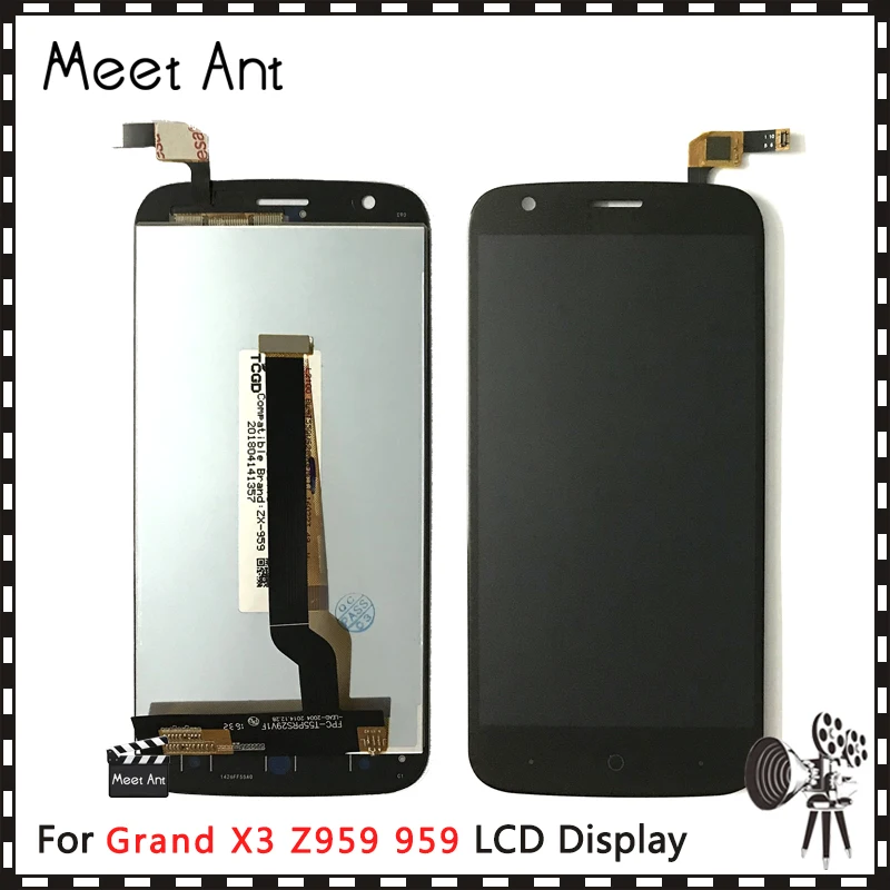 

10pcs/lot High Quality 5.5'' For ZTE Grand X3 Z959 959 LCD Display Screen With Touch Screen Digitizer Assembly
