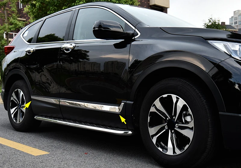 Хромированная наружная Нижняя Боковая дверь молдинги ABS 6 шт. для Honda CR-V CRV
