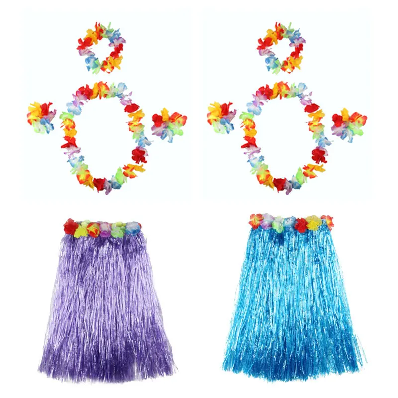 1 шт. Гавайская Юбка с искусственным листом вечерние украшения для вечеринки в