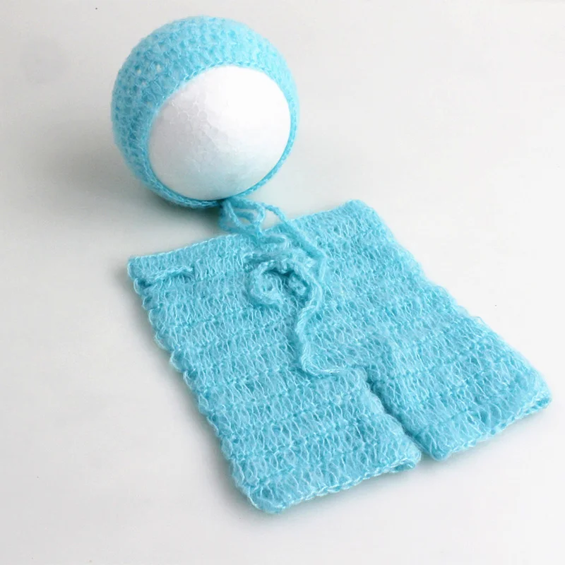 Реквизит для фотосъемки новорожденных мохеровые вязаные облегающие аксессуары