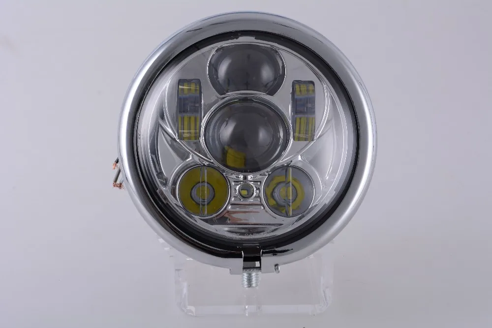 5 75 дюймов хром/черный мотоцикл фара корпус ведро для Harley сборки|motorcycle headlight