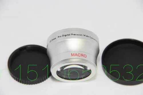 40 5 мм 0.45x широкоугольный + макрообъектив 0 45 серебристый|conversion lens|0.45x wide anglewide conversion