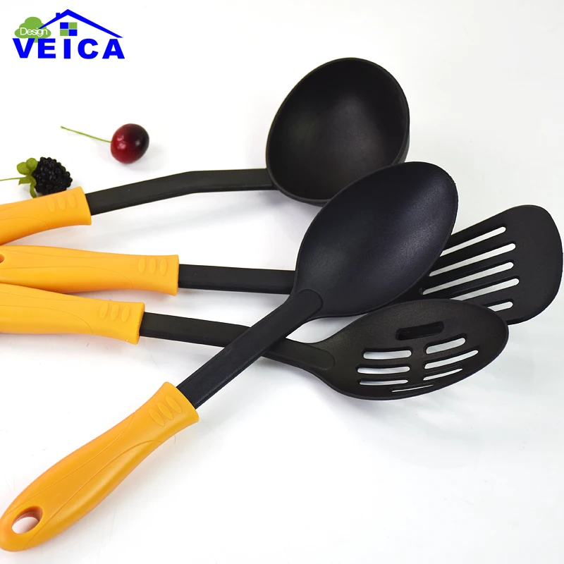 4 шт./лот кулинарный шпатель Тернер ложка для смешивания шлицевая ковш нейлоновые