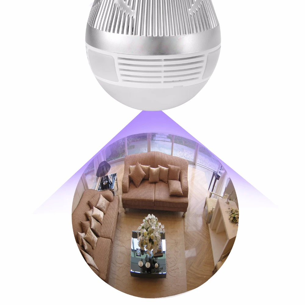 SUCAM 3MP беспроводная Wifi камера IP 360 панорамная 3D лампа VR свет градусов рыбий глаз