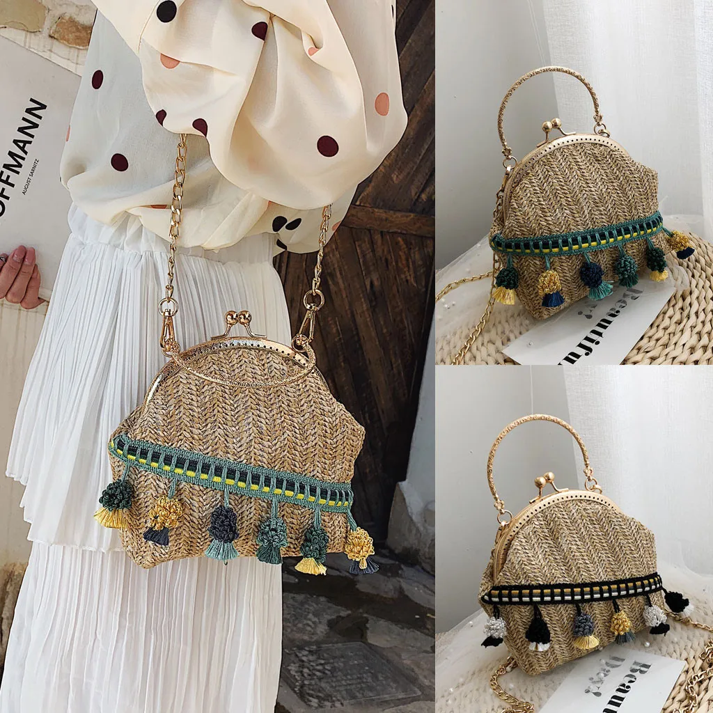 

OCARDIAN Women Handbags Fashion Mini Portable Single-shoulder Bag Straw Hasp New Trend Handbag Crossbody Bag Drop ship 6222