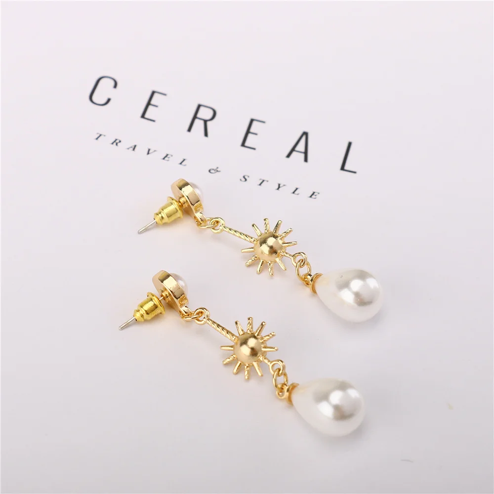 YULUCH 2018 Simple Elegant Popular Personality Woman Aesthetic Pearl Long Pendant Jewelry Earrings Accessories Gift | Украшения и