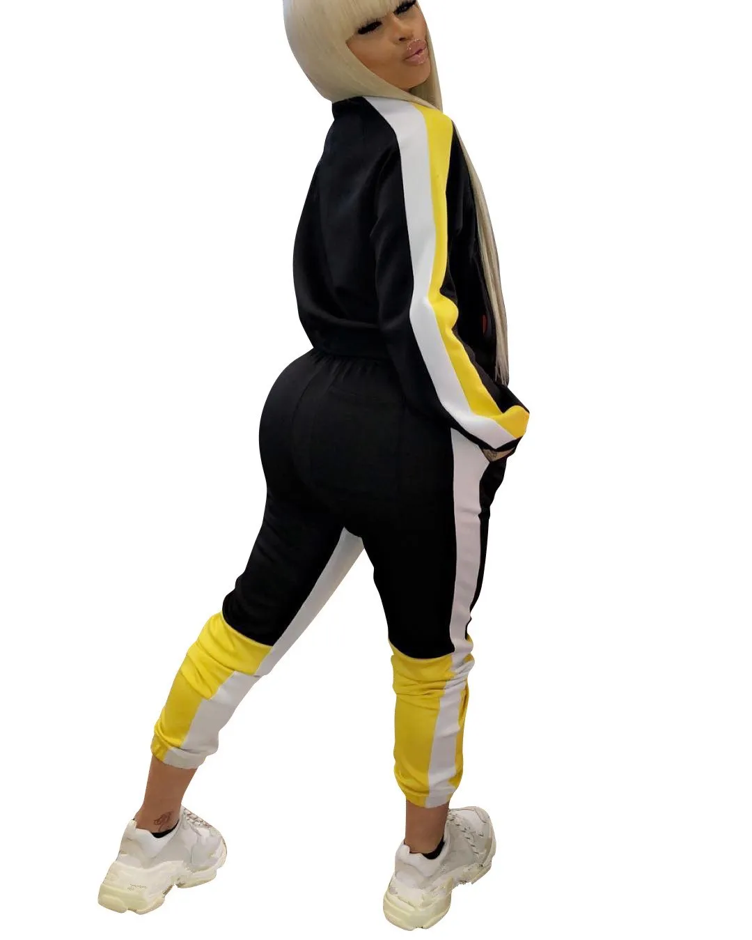 2019 Женский комплект из двух предметов спортивный костюм для женщин в стиле