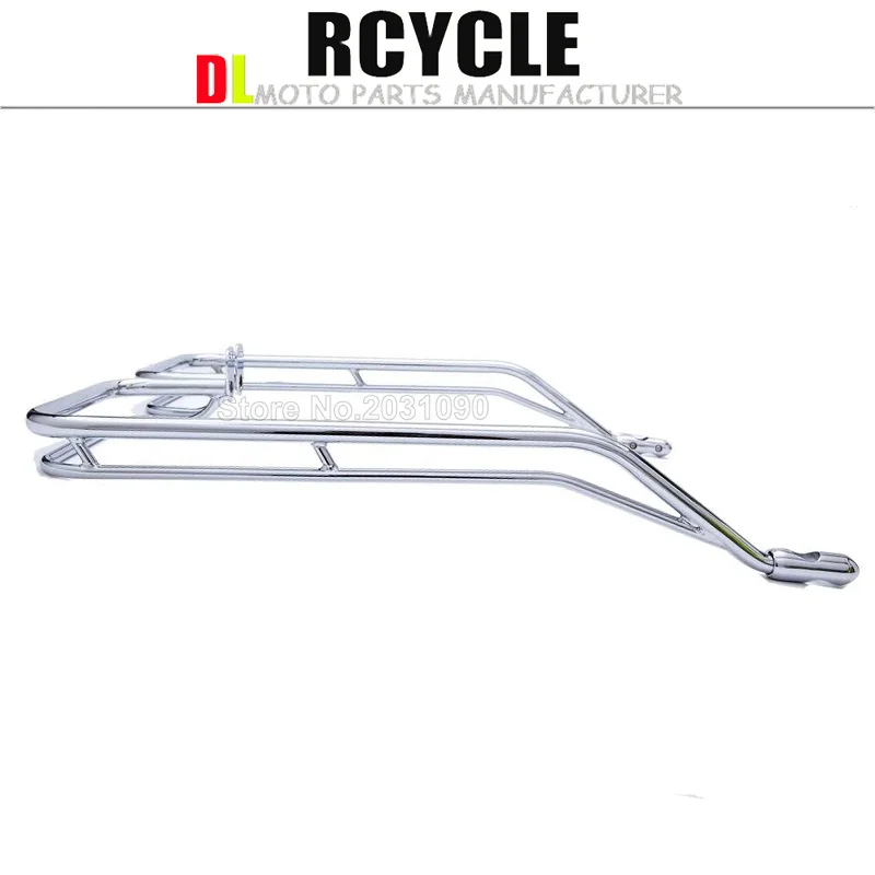 Хромированная мотоциклетная Сумка седло с двойным бортом комплект для крепления