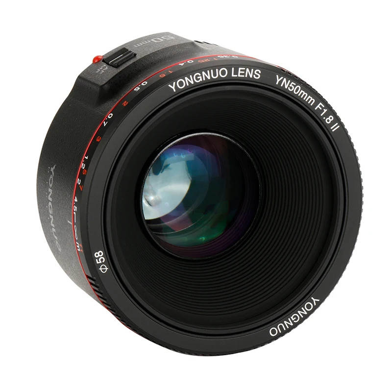 Объектив YONGNUO YN50mm F1.8 II с большой апертурой и автофокусом для Canon эффектом боке