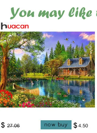 Huacan полный набор для рукоделия Landscap Алмазная вышивка крестиком квадратная Алмазная вышивка Осенняя живописная Алмазная мозаика